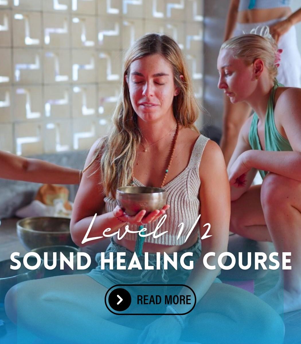 level 1 and 2 sound healing course in Bali