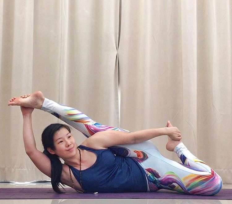 Anantasana (Eternal one’s pose/ Lord Vishnu’s couch pose)