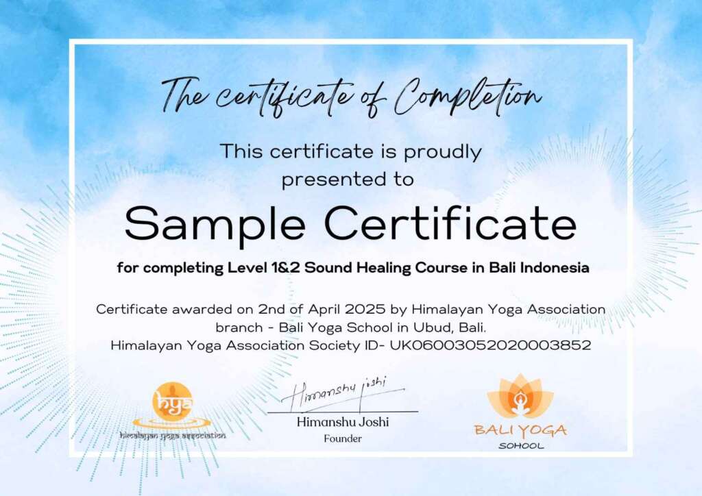 BYS sound healing course level 1&2 BYS sound healing course level 1&2
