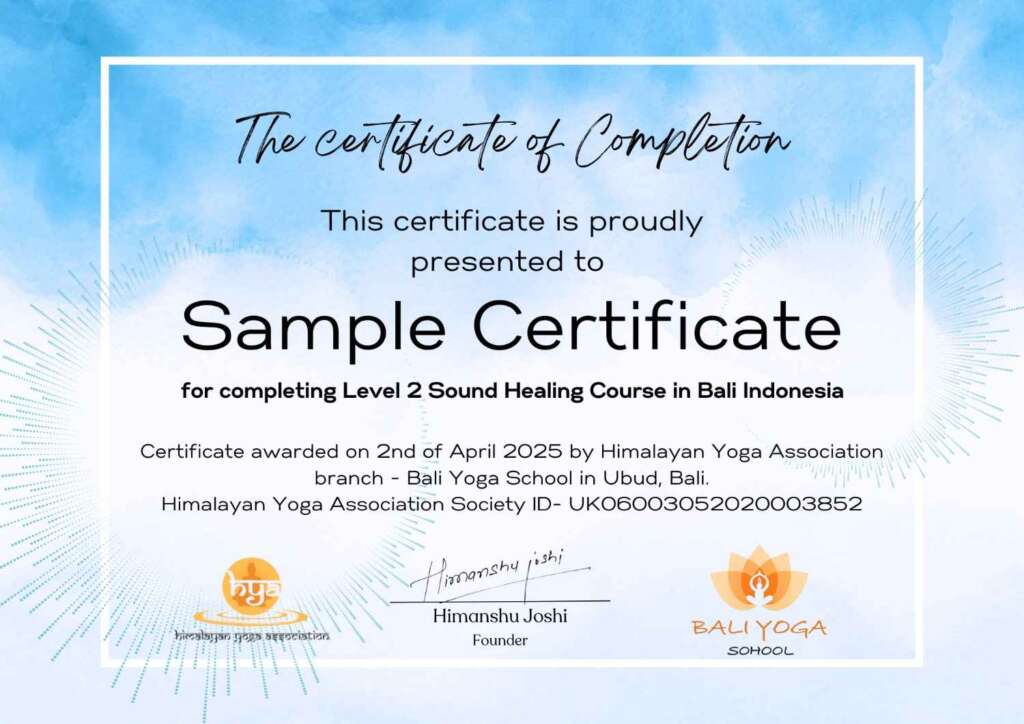 BYS sound healing course level 2