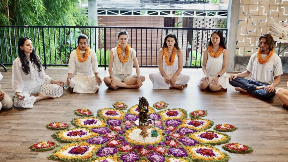 Meditation at Bali Yoga School