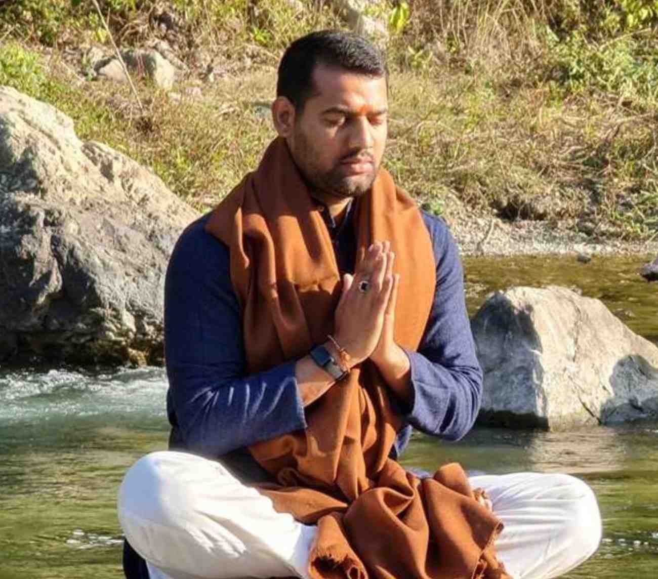 Yogi Himanshu in Rishikesh India Yogi Himanshu - the founder of Bali Yoga School