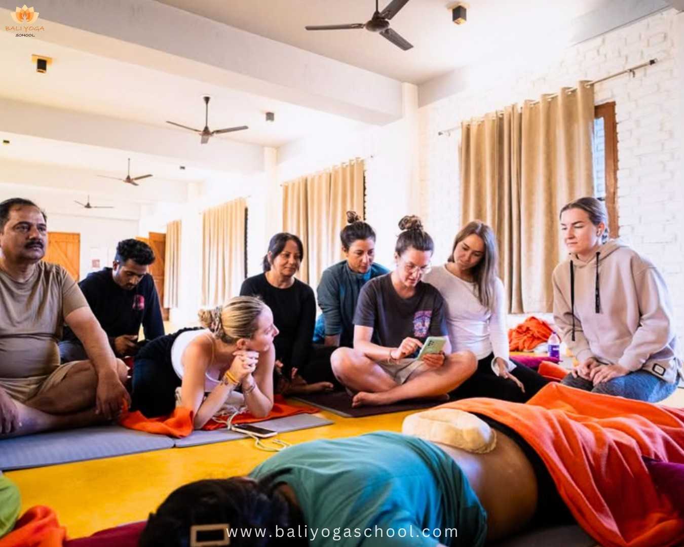 200 hour yoga teacher training in Rishikesh India - anatomy class 200 hour yoga teacher training in Rishikesh India - anatomy class