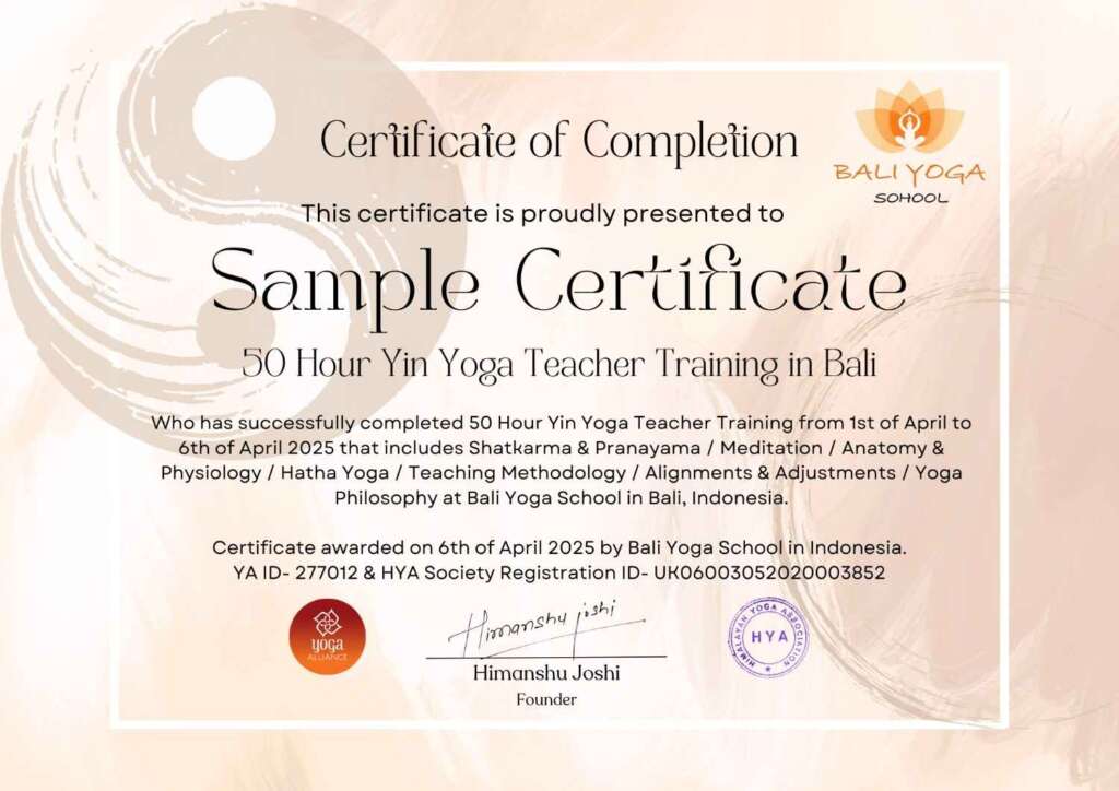 50 hour yin yoga teacher training in Ubud Bali 50 hour yin yoga teacher training in Ubud Bali