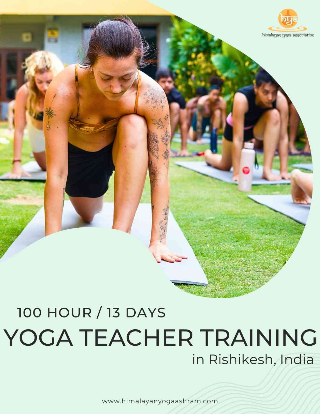100 hour yoga teacher training in Rishikesh India HYA