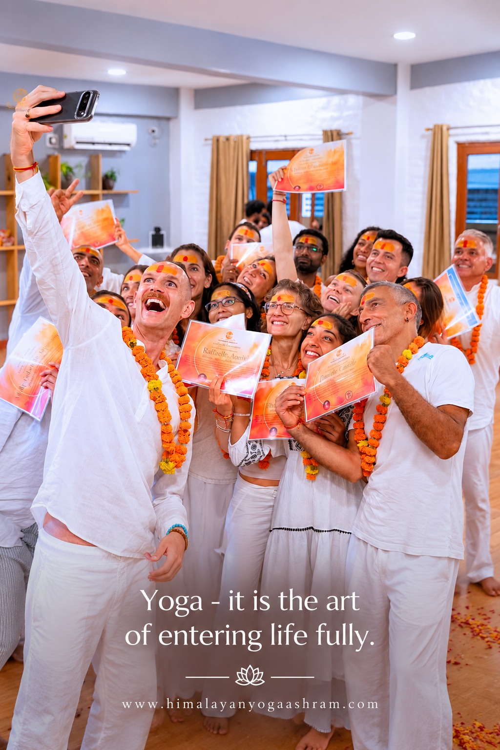 Yoga teacher training course offer at Himalayan Yoga Association in Rishikesh, India